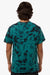 Colortone 1390 Mens Crystal Wash Short Sleeve Crewneck T-Shirt Crystal Jade Green Model Back