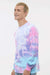 Colortone 2000 Mens Long Sleeve Crewneck T-Shirt Cotton Candy Model Side