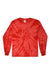 Colortone 2000 Mens Long Sleeve Crewneck T-Shirt Red Flat Front