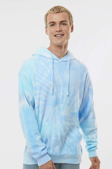 Colortone 8600 Mens Cloud Hooded Sweatshirt Hoodie w/ Pouch Pocket Lagoon Model Front