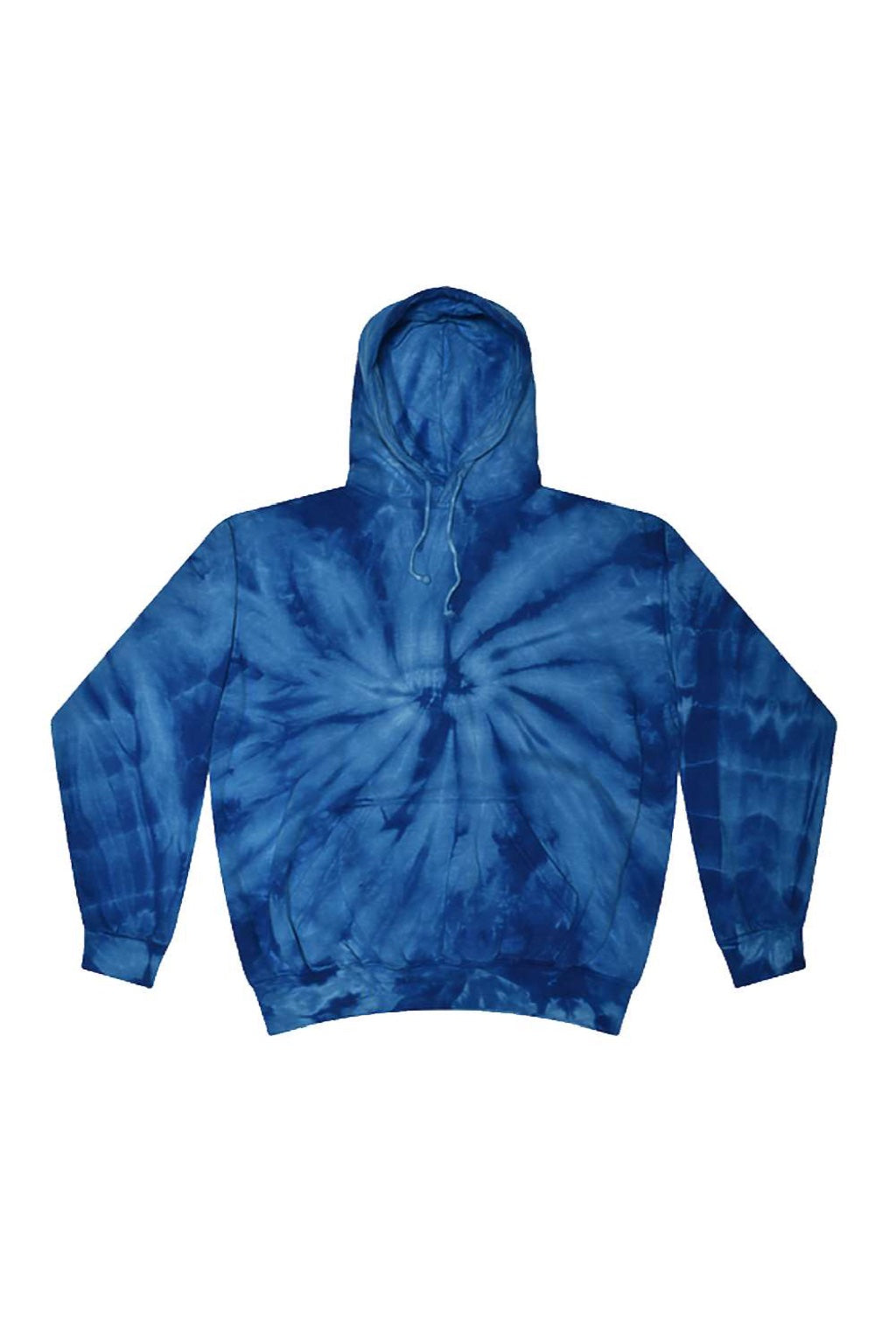 Colortone 8777 Mens Hooded Sweatshirt Hoodie w/ Pouch Pocket Royal Blue Flat Front