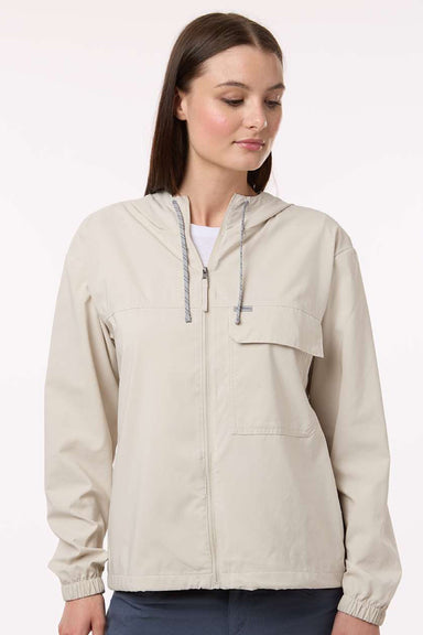 Columbia 212428 Womens Skien Valley Full Zip Hooded Jacket Dark Stone Model Front