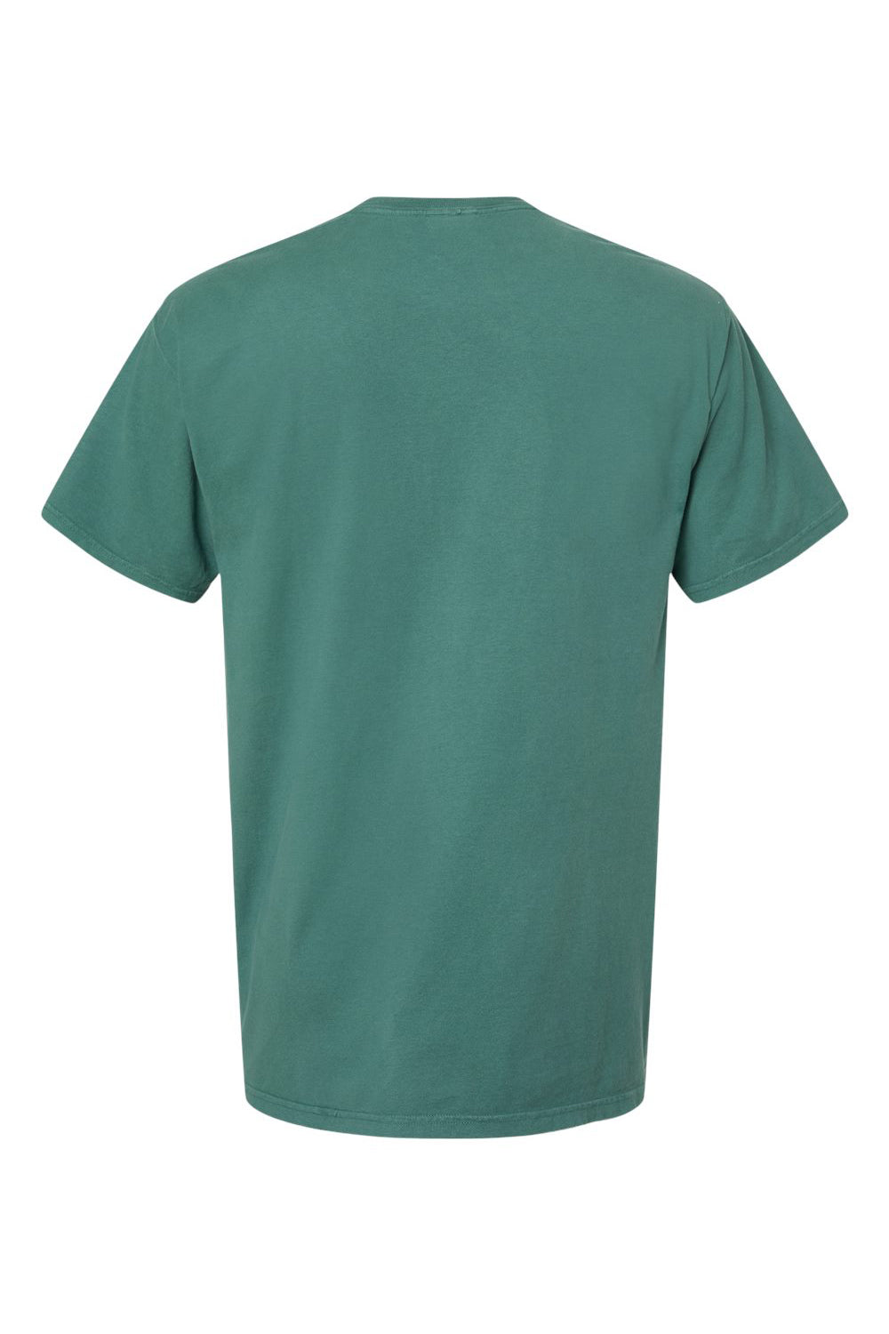 ComfortWash By Hanes GDH100 Mens Short Sleeve Crewneck T-Shirt Cactus Green Flat Back