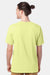 ComfortWash By Hanes GDH100 Mens Short Sleeve Crewneck T-Shirt Chic Lime Green Model Back