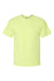 ComfortWash By Hanes GDH100 Mens Short Sleeve Crewneck T-Shirt Chic Lime Green Flat Front