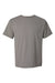 ComfortWash By Hanes GDH100 Mens Short Sleeve Crewneck T-Shirt Concrete Grey Flat Front