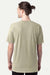 ComfortWash By Hanes GDH100 Mens Short Sleeve Crewneck T-Shirt Faded Fatigue Green Model Back