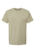 ComfortWash By Hanes GDH100 Mens Short Sleeve Crewneck T-Shirt Faded Fatigue Green Flat Front