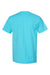 ComfortWash By Hanes GDH100 Mens Short Sleeve Crewneck T-Shirt Freshwater Blue Flat Back
