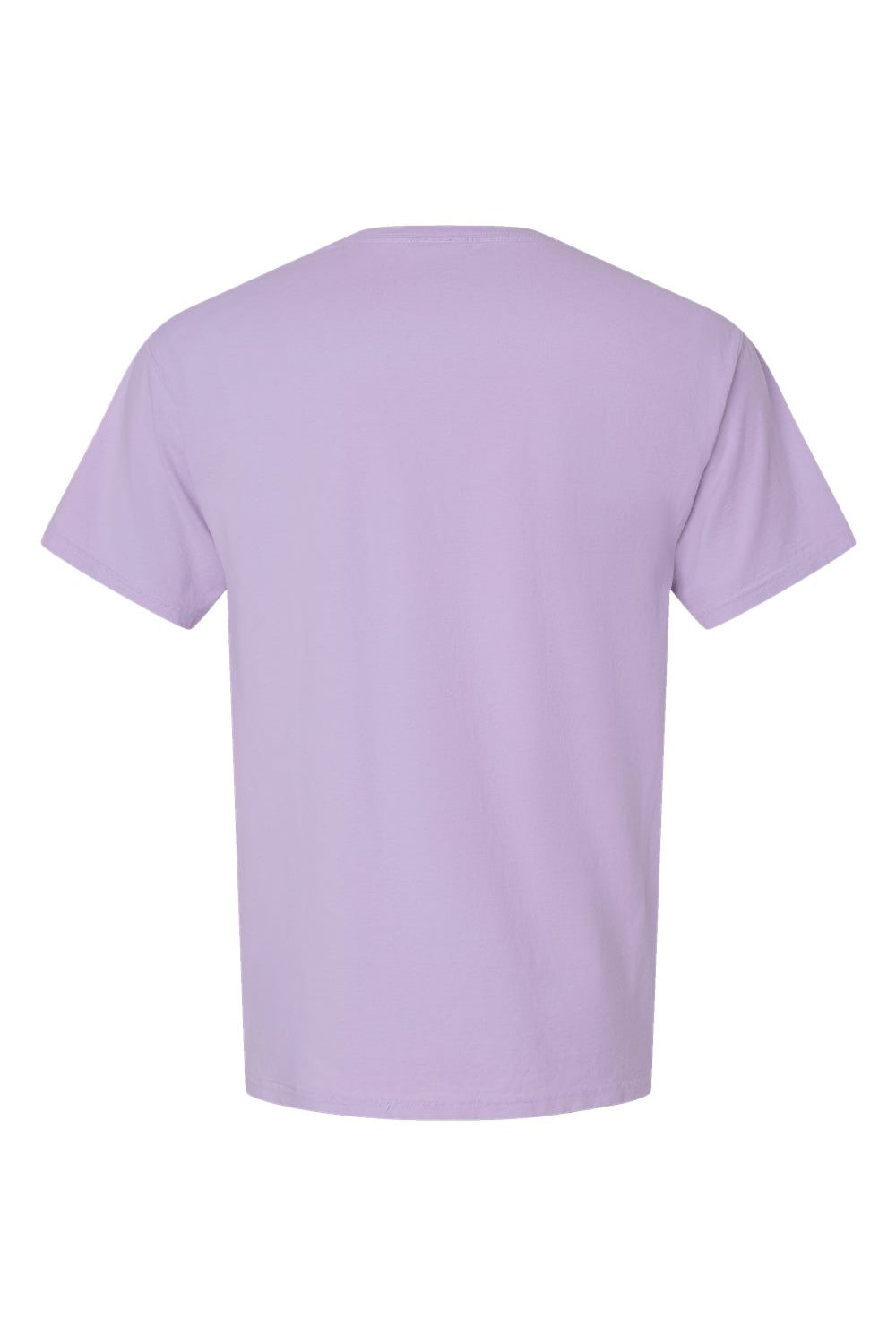 ComfortWash By Hanes GDH100 Mens Short Sleeve Crewneck T-Shirt Future Lavender Purple Flat Back