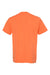 ComfortWash By Hanes GDH100 Mens Short Sleeve Crewneck T-Shirt Horizon Orange Flat Back