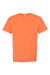 ComfortWash By Hanes GDH100 Mens Short Sleeve Crewneck T-Shirt Horizon Orange Flat Front