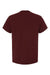 ComfortWash By Hanes GDH100 Mens Short Sleeve Crewneck T-Shirt Maroon Flat Back