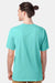ComfortWash By Hanes GDH100 Mens Short Sleeve Crewneck T-Shirt Mint Green Model Back