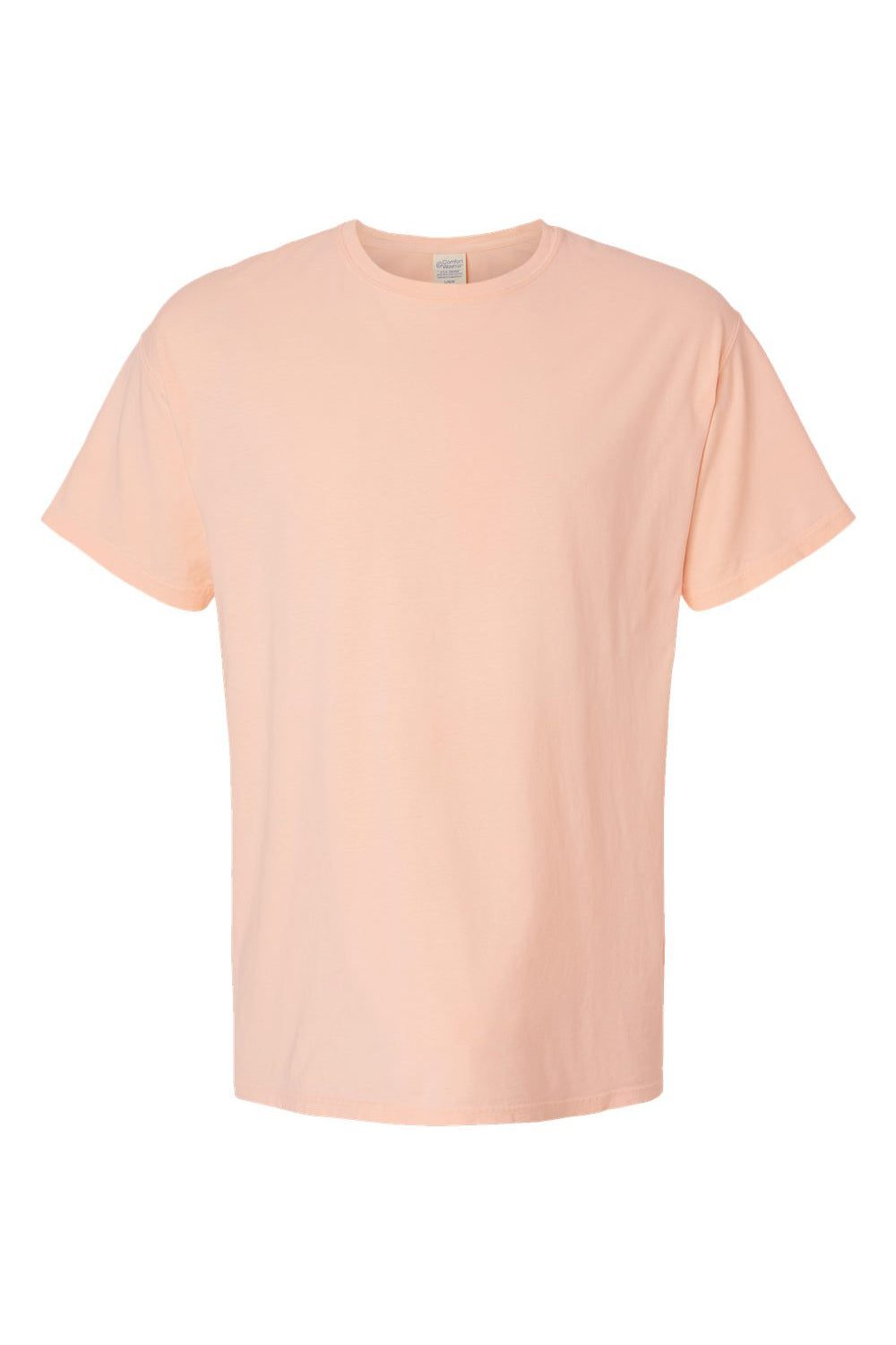 ComfortWash By Hanes GDH11B Mens Botanical Dyed Short Sleeve Crewneck T-Shirt Botanical Annatto Flat Front