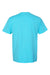 ComfortWash By Hanes GDH150 Mens Short Sleeve Crewneck T-Shirt w/ Pocket Freshwater Blue Flat Back