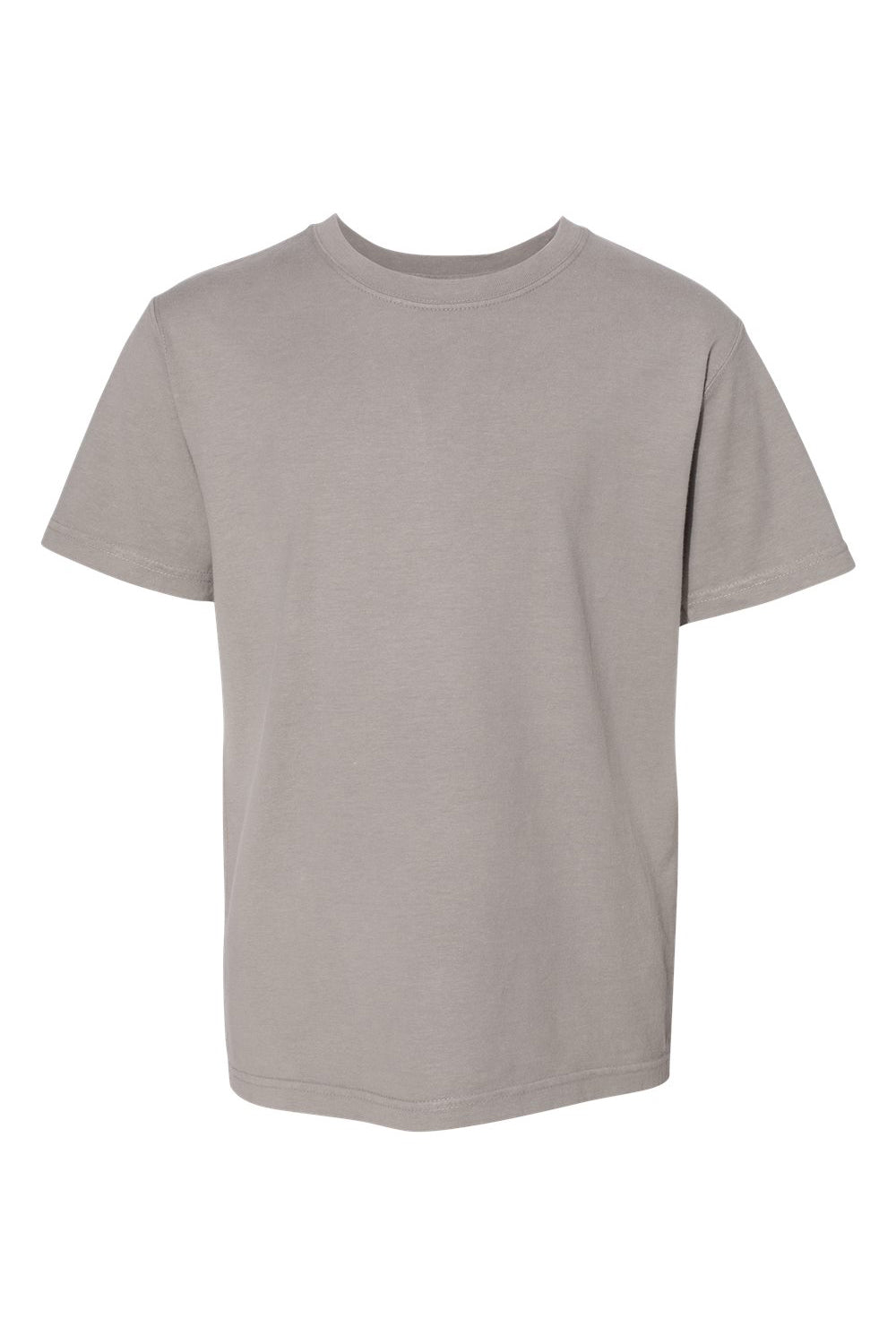 ComfortWash By Hanes GDH175 Youth Short Sleeve Crewneck T-Shirt Concrete Grey Flat Front