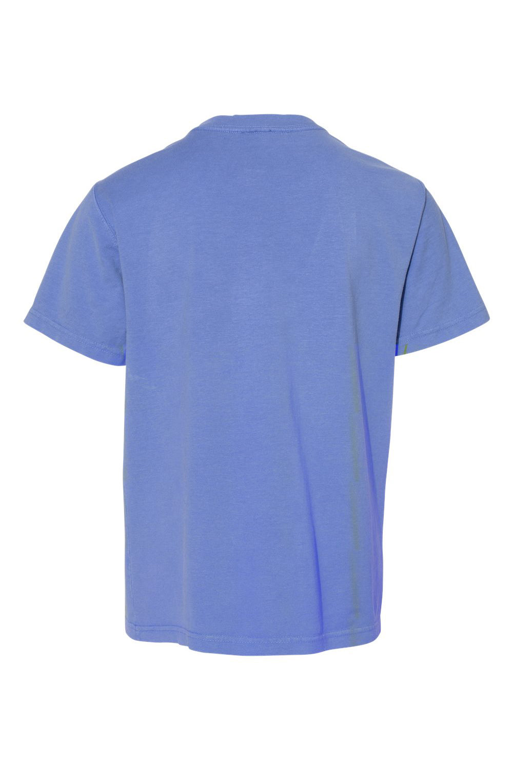 ComfortWash By Hanes GDH175 Youth Short Sleeve Crewneck T-Shirt Deep Forte Blue Flat Back