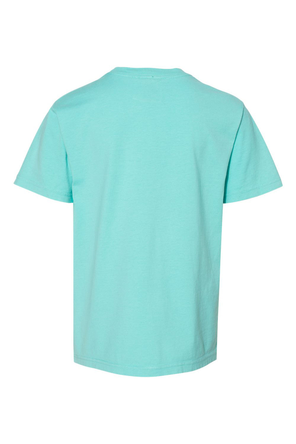 ComfortWash By Hanes GDH175 Youth Short Sleeve Crewneck T-Shirt Mint Green Flat Back