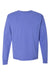 ComfortWash By Hanes GDH200 Mens Long Sleeve Crewneck T-Shirt Deep Forte Purple Flat Front