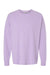 ComfortWash By Hanes GDH200 Mens Long Sleeve Crewneck T-Shirt Future Lavender Purple Flat Front