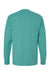 ComfortWash By Hanes GDH200 Mens Long Sleeve Crewneck T-Shirt Spanish Moss Green Flat Back