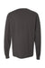 ComfortWash By Hanes GDH250 Mens Long Sleeve Crewneck T-Shirt w/ Pocket Railroad Grey Flat Back