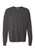 ComfortWash By Hanes GDH250 Mens Long Sleeve Crewneck T-Shirt w/ Pocket Railroad Grey Flat Front