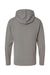 ComfortWash By Hanes GDH280 Mens Jersey Long Sleeve Hooded T-Shirt Hoodie Concrete Grey Flat Back