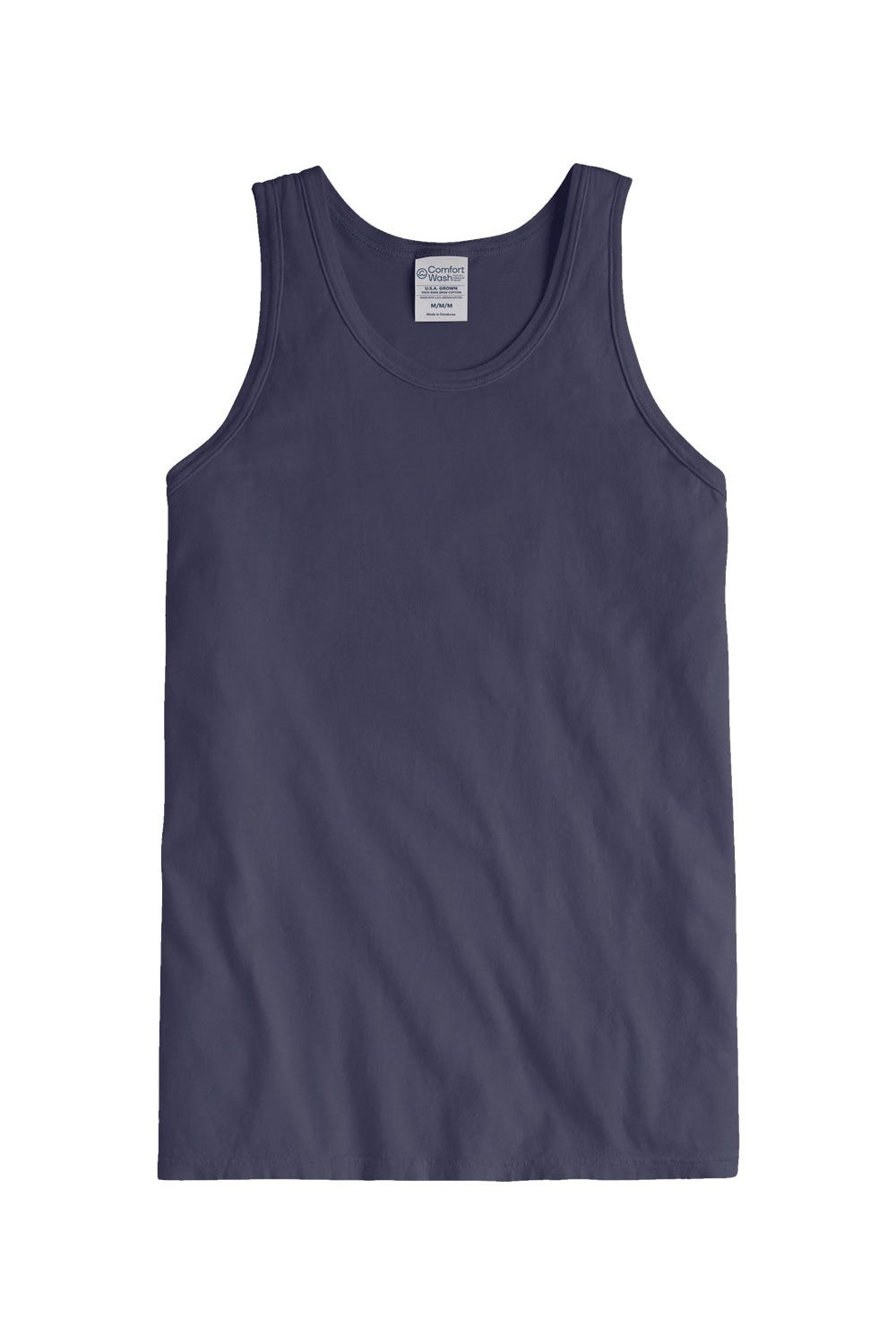 ComfortWash By Hanes GDH300 Mens Tank Top Anchor Slate Blue Flat Front