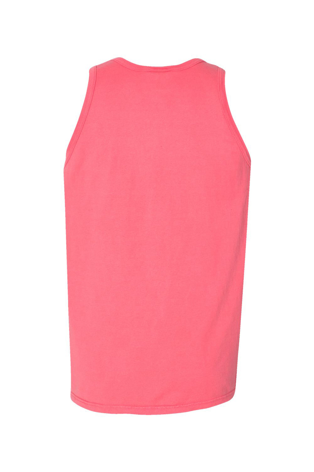 ComfortWash By Hanes GDH300 Mens Tank Top Coral Craze Pink Flat Back