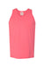 ComfortWash By Hanes GDH300 Mens Tank Top Coral Craze Pink Flat Front