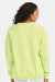 ComfortWash By Hanes GDH400 Mens Crewneck Sweatshirt Chic Lime Green Model Back