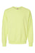 ComfortWash By Hanes GDH400 Mens Crewneck Sweatshirt Chic Lime Green Flat Front