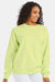 ComfortWash By Hanes GDH400 Mens Crewneck Sweatshirt Chic Lime Green Model Front