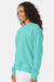 ComfortWash By Hanes GDH400 Mens Crewneck Sweatshirt Mint Green Model Side