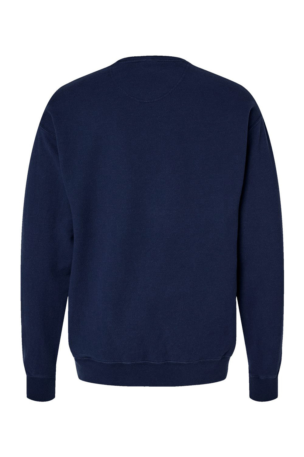 ComfortWash By Hanes GDH400 Mens Crewneck Sweatshirt Navy Blue Flat Back