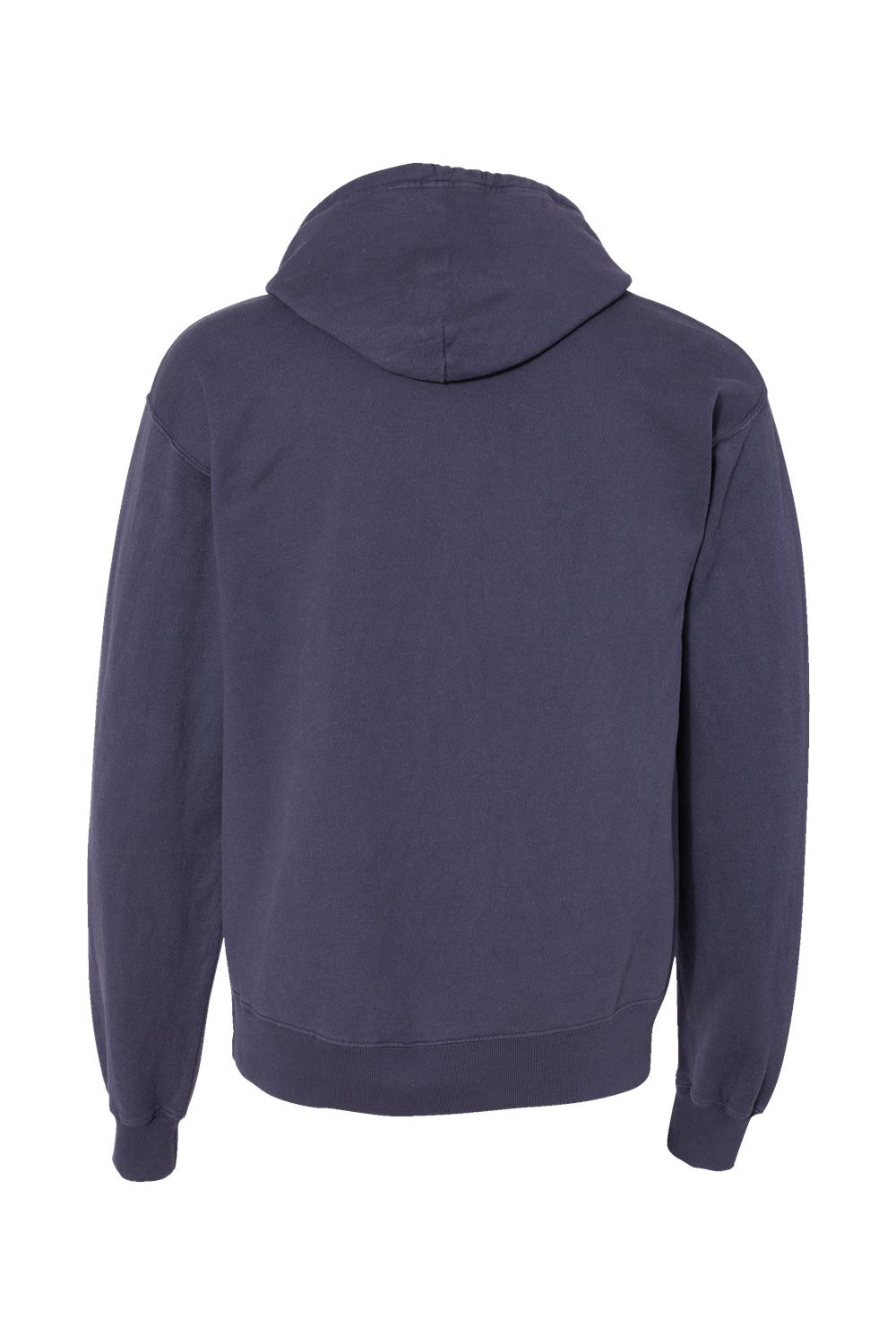 ComfortWash By Hanes GDH450 Mens Hooded Sweatshirt Hoodie w/ Pouch Pocket Anchor Slate Blue Flat Back