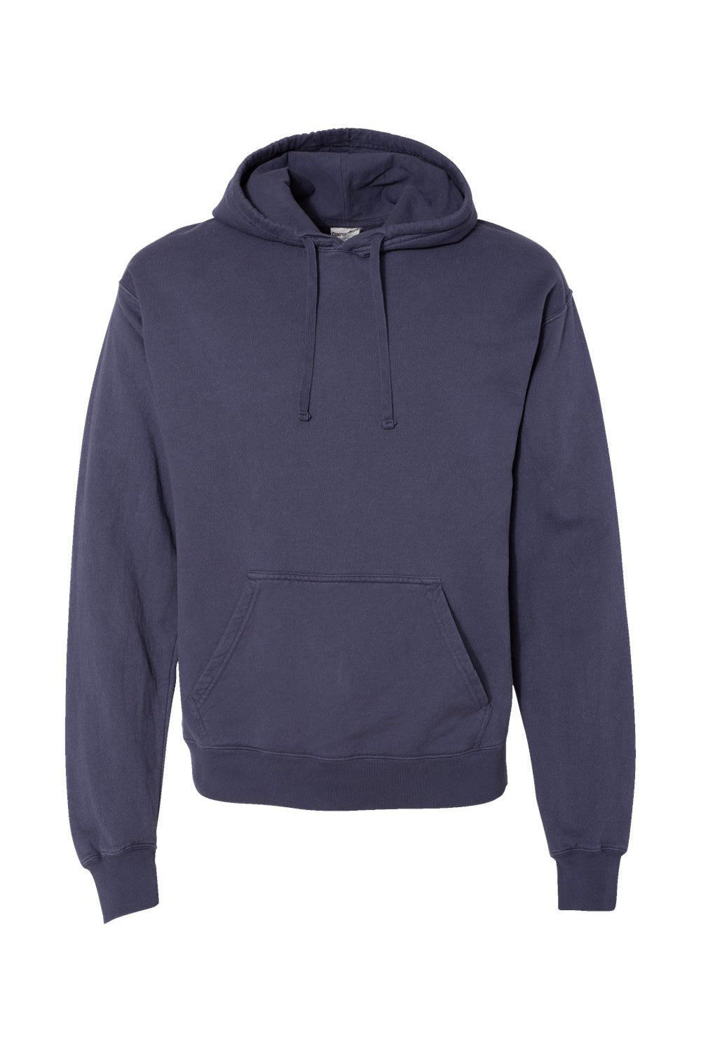 ComfortWash By Hanes GDH450 Mens Hooded Sweatshirt Hoodie w/ Pouch Pocket Anchor Slate Blue Flat Front