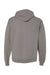 ComfortWash By Hanes GDH450 Mens Hooded Sweatshirt Hoodie w/ Pouch Pocket Concrete Grey Flat Back