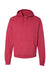 ComfortWash By Hanes GDH450 Mens Hooded Sweatshirt Hoodie w/ Pouch Pocket Crimson Fall Red Flat Front