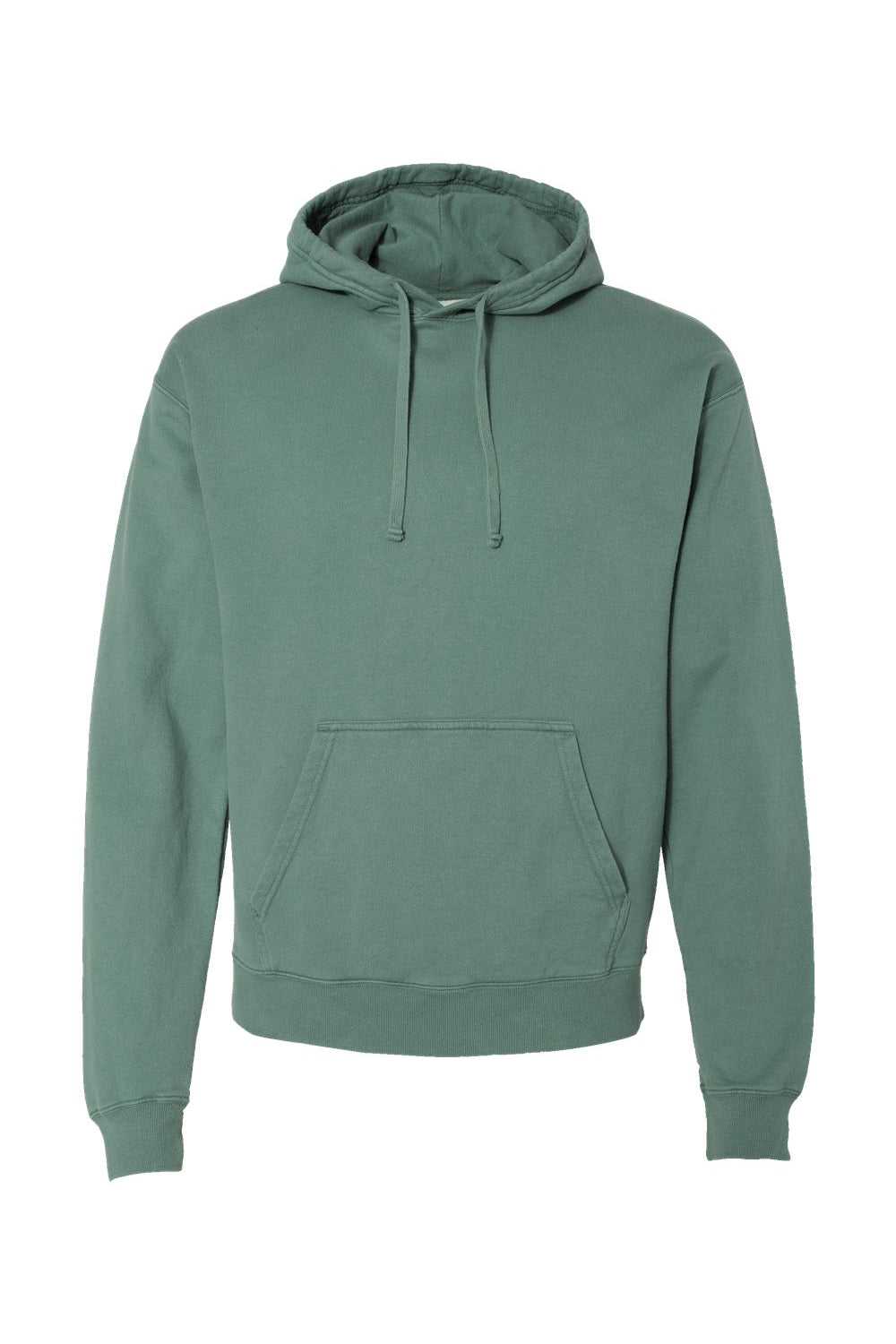 ComfortWash By Hanes GDH450 Mens Hooded Sweatshirt Hoodie w/ Pouch Pocket Cypress Green Flat Front
