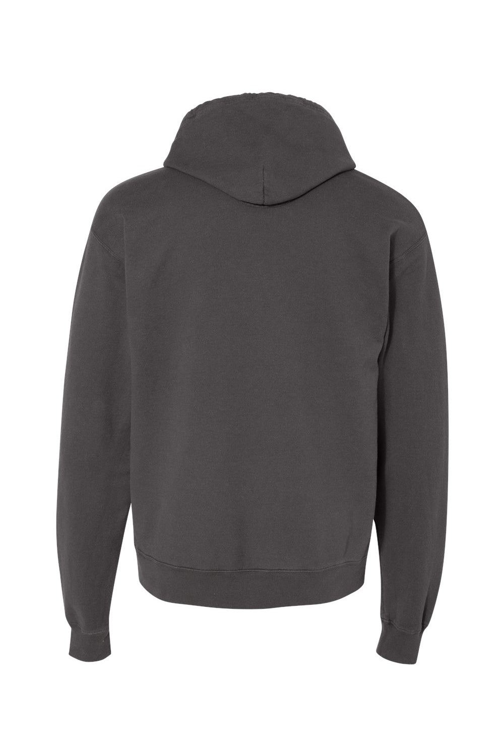 ComfortWash By Hanes GDH450 Mens Hooded Sweatshirt Hoodie w/ Pouch Pocket Railroad Grey Flat Back