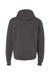 ComfortWash By Hanes GDH450 Mens Hooded Sweatshirt Hoodie w/ Pouch Pocket Railroad Grey Flat Back