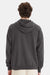 ComfortWash By Hanes GDH450 Mens Hooded Sweatshirt Hoodie w/ Pouch Pocket Railroad Grey Model Back
