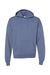 ComfortWash By Hanes GDH450 Mens Hooded Sweatshirt Hoodie w/ Pouch Pocket Saltwater Blue Flat Front