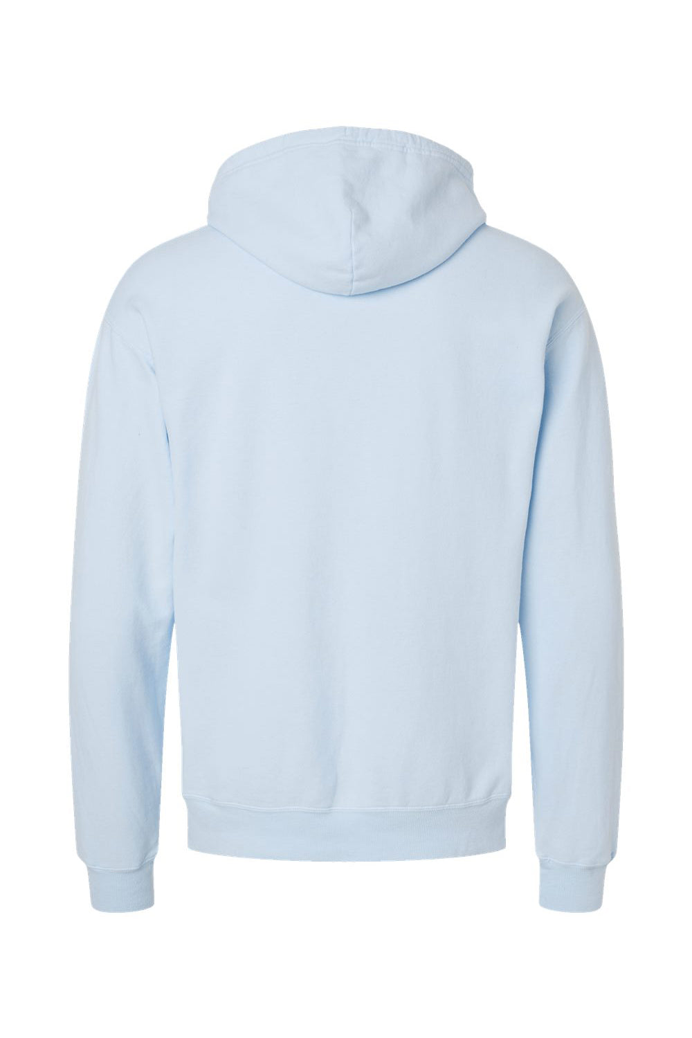 ComfortWash By Hanes GDH450 Mens Hooded Sweatshirt Hoodie w/ Pouch Pocket Soothing Blue Flat Back