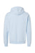 ComfortWash By Hanes GDH450 Mens Hooded Sweatshirt Hoodie w/ Pouch Pocket Soothing Blue Flat Back