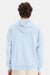 ComfortWash By Hanes GDH450 Mens Hooded Sweatshirt Hoodie w/ Pouch Pocket Soothing Blue Model Back