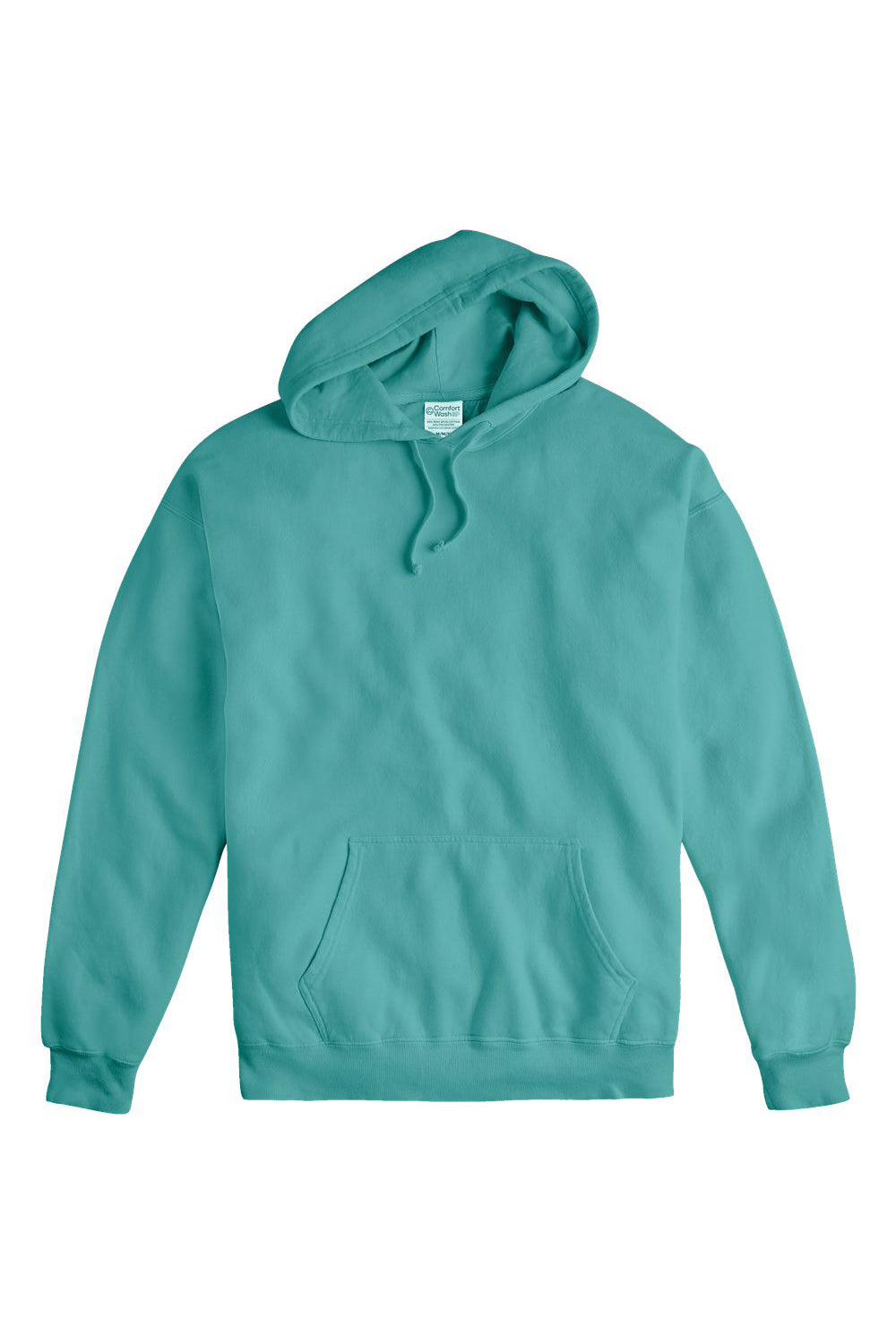 ComfortWash By Hanes GDH450 Mens Hooded Sweatshirt Hoodie w/ Pouch Pocket Spanish Moss Green Flat Front